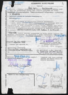 Przyjmowanie protokoł&oacute;w z głosowania przez członk&oacute;w Okręgowej Komisji Wyborczej i Wojew&oacute;dzkiej Komisji Wyborcczej [dokument]