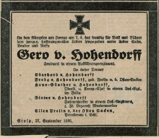 [Nekrolog Gero von Hohendorff]