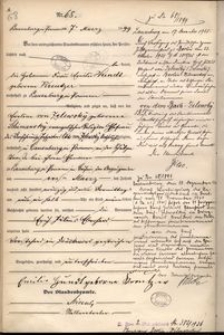 Akt urodzenia Ericha Juliusa Eberharda von dem Bach Zelewskiego