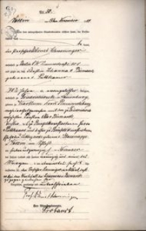 Akt zgonu Johanny von Bismarck