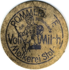 Pommersche die pasteurisierte Voll Milch Molkerei Stolp