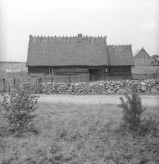 Przeniesiona ze Skorzewa stodoła konstrukcji szkieletowej i zrekonstruowany chlew konstrukcji sumikowo-łątkowej - Wdzydze KPE