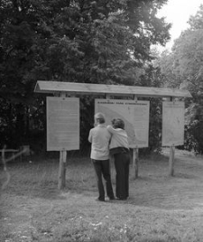 Fragment "starego skansenu" - plansze informacyjne - Wdzydze KPE