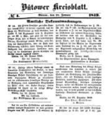 Kreisblatt des Bütower Kreises 1849 nr 4