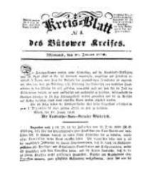 Kreisblatt des B&uuml;tower Kreises 1850 nr 4