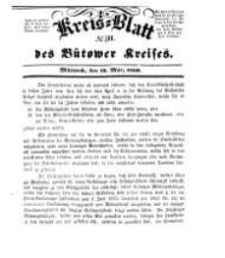 Kreisblatt des B&uuml;tower Kreises 1850 nr 11