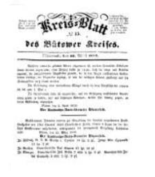 Kreisblatt des B&uuml;tower Kreises 1850 nr 15