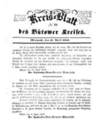Kreisblatt des Bütower Kreises 1850 nr 16