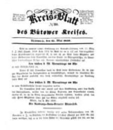 Kreisblatt des B&uuml;tower Kreises 1850 nr 20