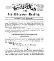 Kreisblatt des B&uuml;tower Kreises 1850 nr 23