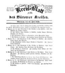 Kreisblatt des B&uuml;tower Kreises 1850 nr 25