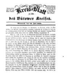 Kreisblatt des Bütower Kreises 1850 nr 28