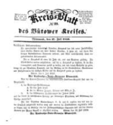 Kreisblatt des Bütower Kreises 1850 nr 29