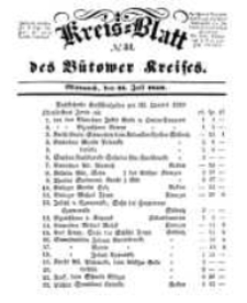 Kreisblatt des B&uuml;tower Kreises 1850 nr 31