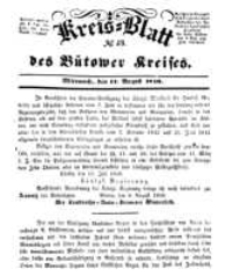 Kreisblatt des Bütower Kreises 1850 nr 33