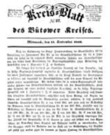 Kreisblatt des Bütower Kreises 1850 nr 37