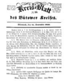 Kreisblatt des Bütower Kreises 1850 nr 39