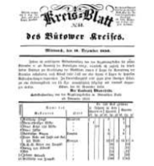 Kreisblatt des B&uuml;tower Kreises 1850 nr 51