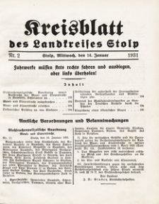 Kreisblatt des Landkreises Stolp nr 2