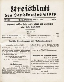 Kreisblatt des Landkreises Stolp nr 30