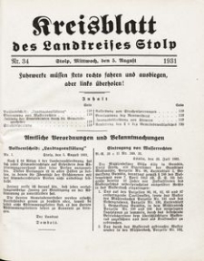 Kreisblatt des Landkreises Stolp nr 34