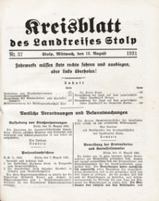 Kreisblatt des Landkreises Stolp nr 37
