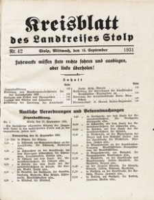 Kreisblatt des Landkreises Stolp nr 42