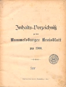 Rummelsburger Kreisblatt 1900