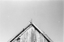 Ozdoba szczytowa na budynku gospodarczym w zagrodzie Ollika - Upiłka