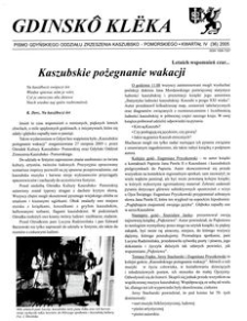 Gdinsk&ocirc; Kl&euml;ka : biuletyn Gdyńskiego Oddziału Zrzeszenia Kaszubsko-Pomorskiego Kwartał IV Nr (36) 2005