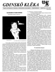 Gdinsk&ocirc; Kl&euml;ka : pismo Gdyńskiego Oddziału Zrzeszenia Kaszubsko-Pomorskiego. Kwartał III Nr 3 (53) 2009