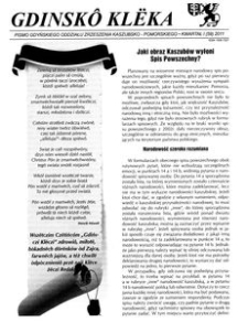 Gdinsk&ocirc; Kl&euml;ka : Pismo Gdyńskiego Oddziału Zrzeszenia Kaszubsko-Pomorskiego Kwartał I Nr1 (59) 2011