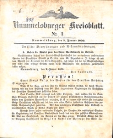 Rummelsburger Kreisblatt 1850