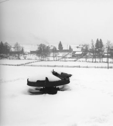 Panorama wsi od strony p&oacute;łnocnej - Skwierany