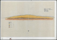 Grzybnica - Kurhan Nr 4 - przekr&oacute;j N-S. Stan. 1