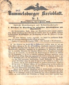 Rummelsburger Kreisblatt 1853