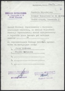 Fundacja Obywatelska Oddział Wojewódzki nr 39 Słupsk