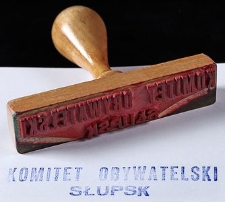 Pieczątka Komitetu Obywatelskiego w Słupsku