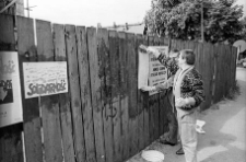 Solidarność 1989 wybory parlamentarne [plakatowanie 1]