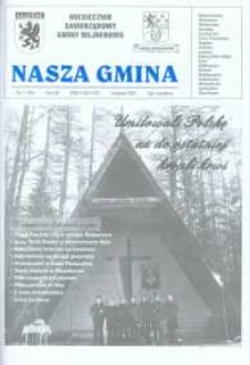 Nasza Gmina. Miesięcznik Samorządowy Gminy Wejherowo, 2003, listopad, Nr 11 (90)