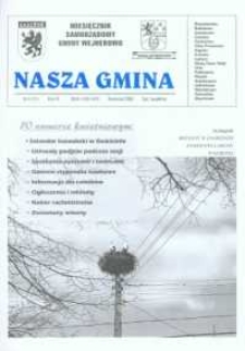 Nasza Gmina. Miesięcznik Samorządowy Gminy Wejherowo, 2002, kwiecień, Nr 4 (71)