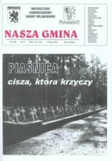 Nasza Gmina. Miesięcznik Samorządowy Gminy Wejherowo, 2001, listopad, Nr 8 (66)