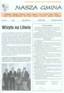 Nasza Gmina. Miesięcznik Samorządowy Gminy Wejherowo, 1997, listopad, Nr 11 (21)