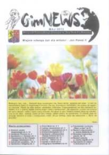 GimNEWS. Miesięcznik Samorządowego Gimnazjum im. Jana Pawła II w Bolszewie, 2013, maj