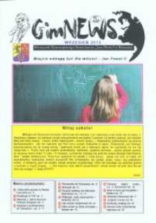 GimNEWS. Miesięcznik Samorządowego Gimnazjum im. Jana Pawła II w Bolszewie, 2013, wrzesień