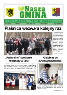 Nasza Gmina. Miesięcznik Samorządowy Gminy Wejherowo, 2012, kwiecień, Nr 4 (189)