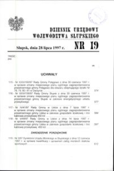 Dziennik Urzędowy Województwa Słupskiego. Nr 19/1997