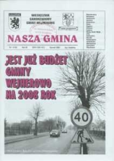 Nasza Gmina. Miesięcznik Samorządowy Gminy Wejherowo, 2008, styczeń, Nr 1 (139)