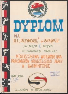 Kronika Sportowa Sp&oacute;łdzielni Inwalid&oacute;w Przymorze w Sławnie