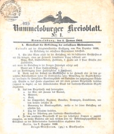 Rummelsburger Kreisblatt 1851